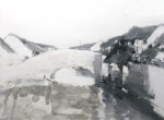 (water town 2 DSCN3816) Misty Rain (series), 1987, Chinese ink, oil paint, rice paper on canvas, 76cm x 102cm (30” x 40”)