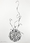 Vine Drawing 1, 2010, Chinese ink on watercolor paper, 76cm x 56cm (30” x 22”)
